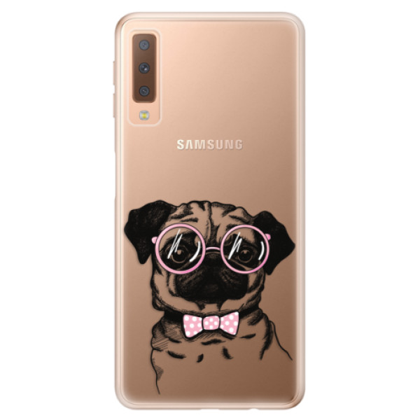 Silikonové odolné pouzdro iSaprio The Pug na mobil Samsung Galaxy A7 (2018) (Silikonový odolný kryt, obal, pouzdro iSaprio The Pug na mobil Samsung Galaxy A7 2018)