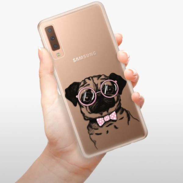 Silikonové pouzdro iSaprio - Samsung Galaxy A7 (2018) - The Pug