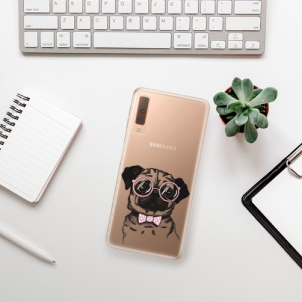 Silikonové pouzdro iSaprio - Samsung Galaxy A7 (2018) - The Pug