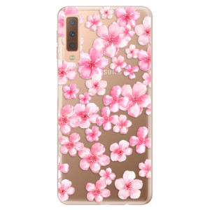 Silikonové pouzdro iSaprio - Samsung Galaxy A7 (2018) - Flower Pattern 05