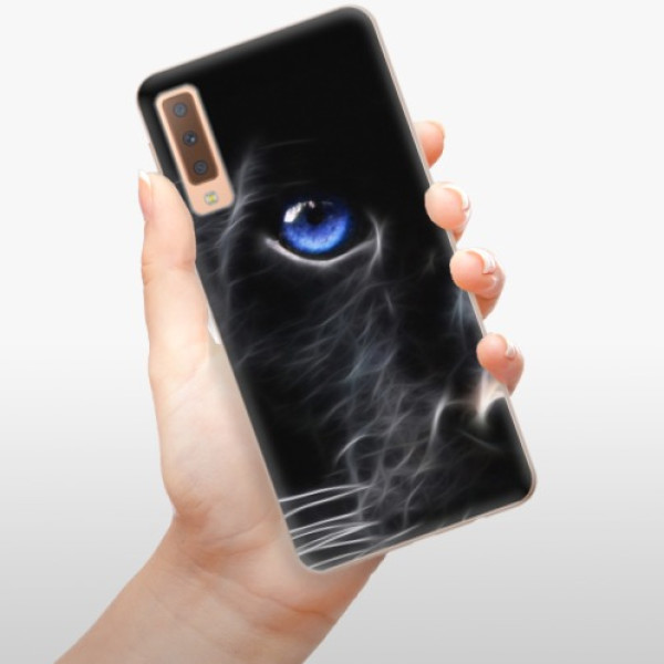 Silikonové pouzdro iSaprio - Samsung Galaxy A7 (2018) - Black Puma