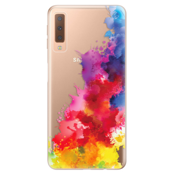 Silikonové odolné pouzdro iSaprio Color Splash 01 na mobil Samsung Galaxy A7 (2018) (Silikonový odolný kryt, obal, pouzdro iSaprio Color Splash 01 na mobil Samsung Galaxy A7 2018)