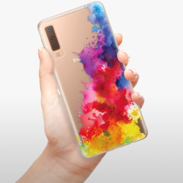 Silikonové pouzdro iSaprio - Samsung Galaxy A7 (2018) - Color Splash 01
