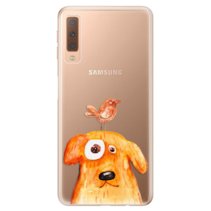 Silikonové pouzdro iSaprio - Samsung Galaxy A7 (2018) - Dog And Bird