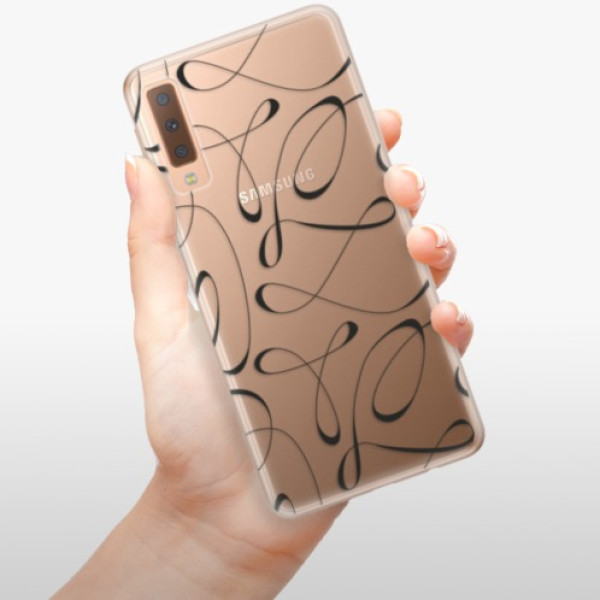 Silikonové pouzdro iSaprio - Samsung Galaxy A7 (2018) - Fancy black