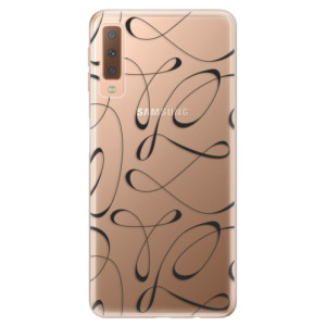 Silikonové pouzdro iSaprio - Samsung Galaxy A7 (2018) - Fancy black