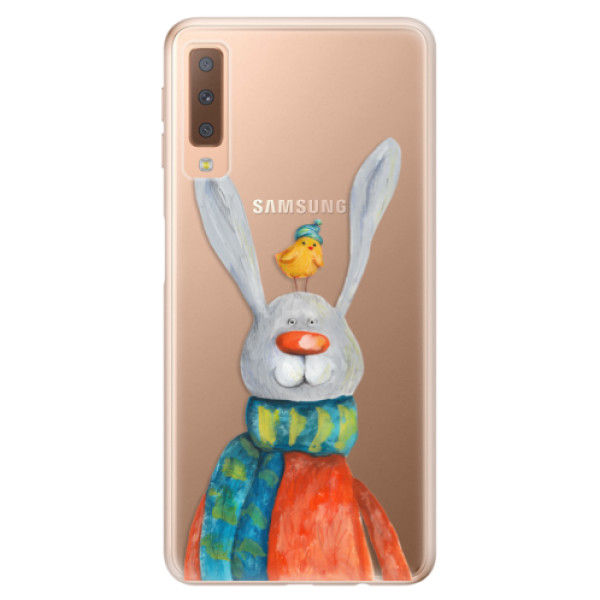 Odolné silikonové pouzdro iSaprio - Rabbit And Bird - Samsung Galaxy A7 (2018)