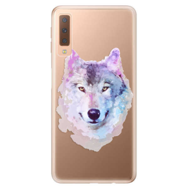 Silikonové odolné pouzdro iSaprio Wolf 01 na mobil Samsung Galaxy A7 (2018) (Silikonový odolný kryt, obal, pouzdro iSaprio Wolf 01 na mobil Samsung Galaxy A7 2018)