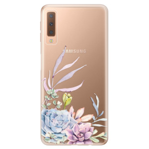 Silikonové pouzdro iSaprio - Samsung Galaxy A7 (2018) - Succulent 01