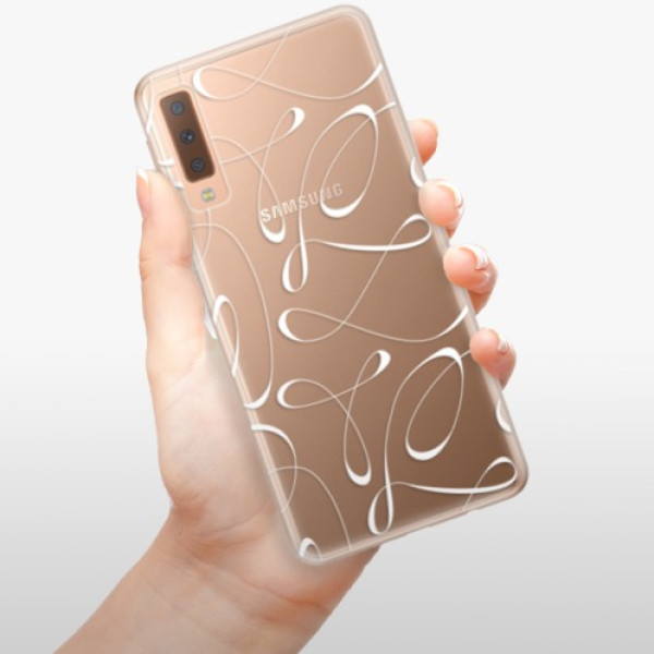 Silikonové pouzdro iSaprio - Samsung Galaxy A7 (2018) - Fancy white
