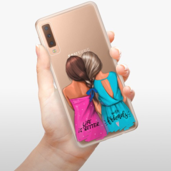 Silikonové pouzdro iSaprio - Samsung Galaxy A7 (2018) - Best Friends