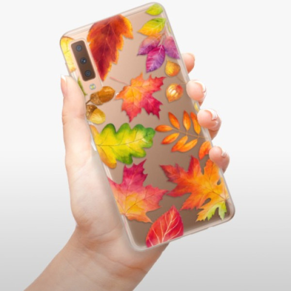 Silikonové pouzdro iSaprio - Samsung Galaxy A7 (2018) - Autumn Leaves 01