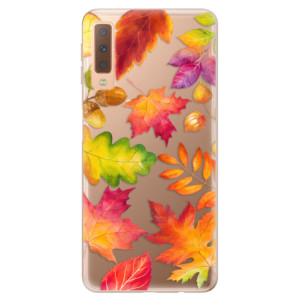 Silikonové pouzdro iSaprio - Samsung Galaxy A7 (2018) - Autumn Leaves 01