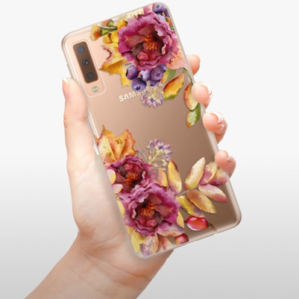 Silikonové pouzdro iSaprio - Samsung Galaxy A7 (2018) - Fall Flowers
