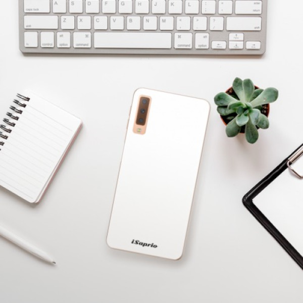 Silikonové pouzdro iSaprio - Samsung Galaxy A7 (2018) - 4Pure bílé