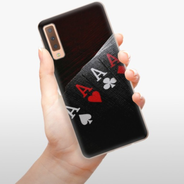 Silikonové pouzdro iSaprio - Samsung Galaxy A7 (2018) - Poker