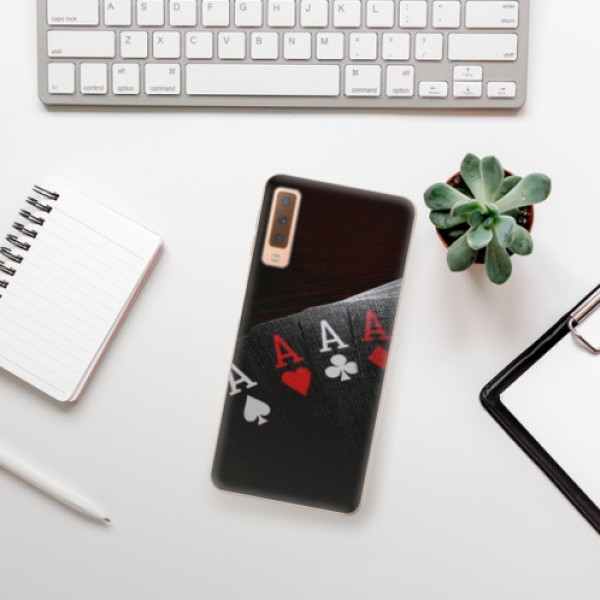 Silikonové pouzdro iSaprio - Samsung Galaxy A7 (2018) - Poker