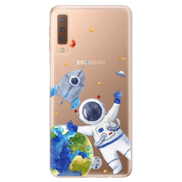 Odolné silikonové pouzdro iSaprio - Space 05 - Samsung Galaxy A7 (2018)