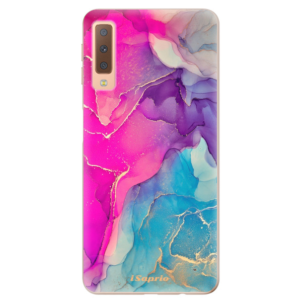 Odolné silikonové pouzdro iSaprio - Purple Ink - Samsung Galaxy A7 (2018)