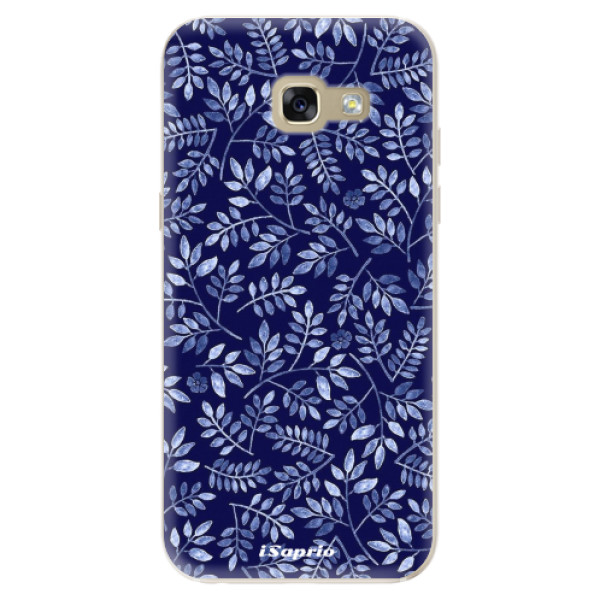Silikonové odolné pouzdro iSaprio Blue Leaves 05 na mobil Samsung Galaxy A5 2017 (Silikonový odolný kryt, obal, pouzdro iSaprio Blue Leaves 05 na mobil Samsung Galaxy A5 (2017))