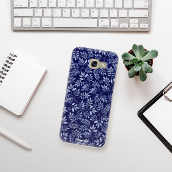 Silikonové pouzdro iSaprio - Samsung Galaxy A5 2017 - Blue Leaves 05
