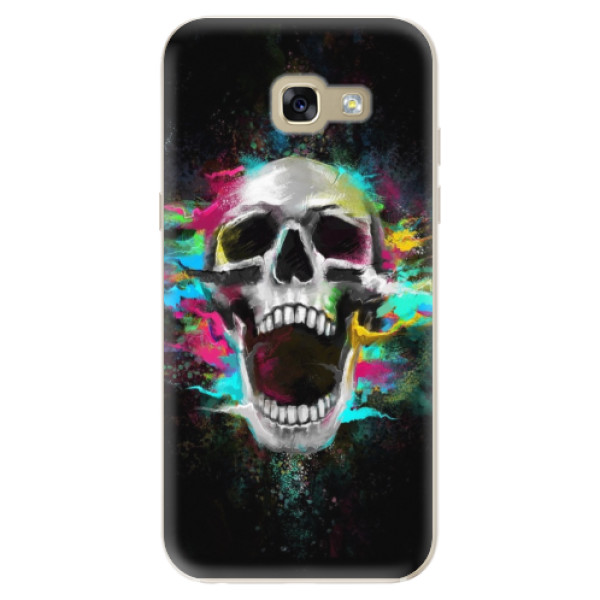 Silikonové odolné pouzdro iSaprio Skull in Colors na mobil Samsung Galaxy A5 2017 (Silikonový odolný kryt, obal, pouzdro iSaprio Skull in Colors na mobil Samsung Galaxy A5 (2017))