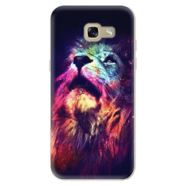 Silikonové odolné pouzdro iSaprio Lion in Colors na mobil Samsung Galaxy A5 2017 (Silikonový odolný kryt, obal, pouzdro iSaprio Lion in Colors na mobil Samsung Galaxy A5 (2017))