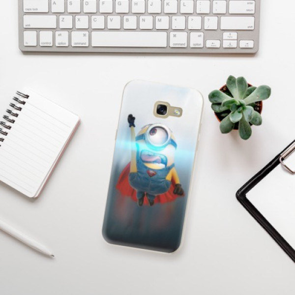 Silikonové pouzdro iSaprio - Samsung Galaxy A5 2017 - Mimons Superman 02