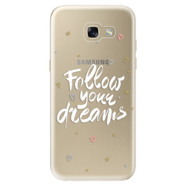 Silikonové odolné pouzdro iSaprio Follow Your Dreams white na mobil Samsung Galaxy A5 2017 (Silikonový odolný kryt, obal, pouzdro iSaprio Follow Your Dreams white na mobil Samsung Galaxy A5 (2017))