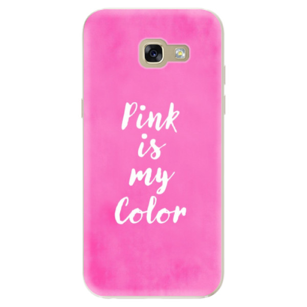 Silikonové odolné pouzdro iSaprio Pink is my color na mobil Samsung Galaxy A5 2017 (Silikonový odolný kryt, obal, pouzdro iSaprio Pink is my color na mobil Samsung Galaxy A5 (2017))