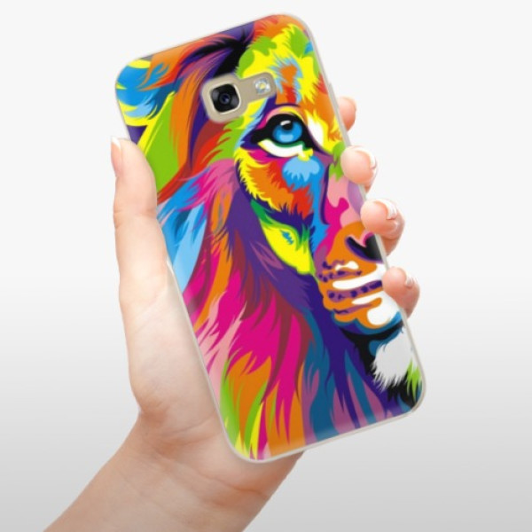 Silikonové pouzdro iSaprio - Samsung Galaxy A5 2017 - Rainbow Lion