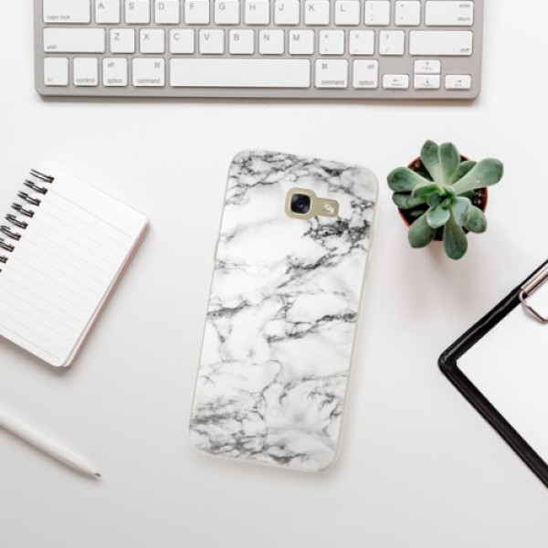 Silikonové pouzdro iSaprio - Samsung Galaxy A5 2017 - White Marble 01
