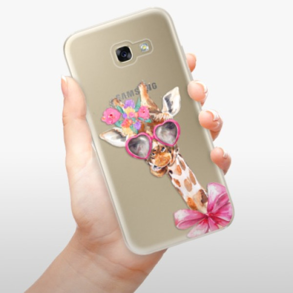 Silikonové pouzdro iSaprio - Samsung Galaxy A5 2017 - Lady Giraffe