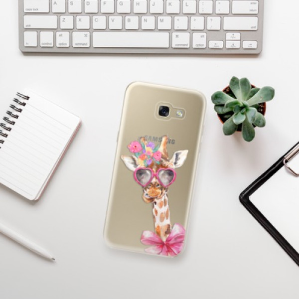 Silikonové pouzdro iSaprio - Samsung Galaxy A5 2017 - Lady Giraffe