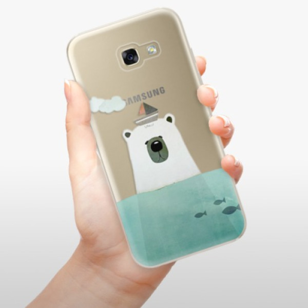 Silikonové pouzdro iSaprio - Samsung Galaxy A5 2017 - Bear With Boat