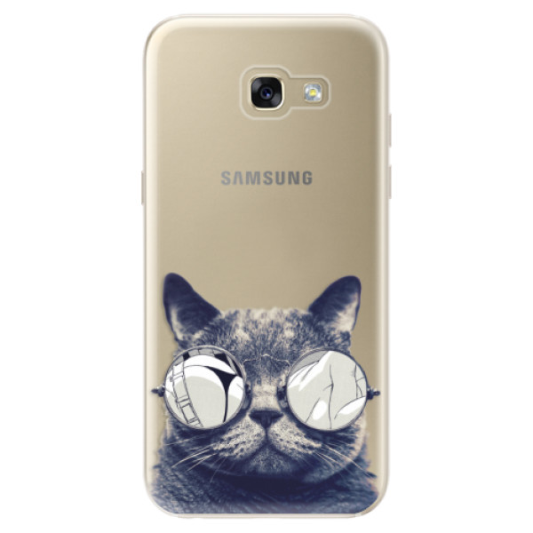 Silikonové odolné pouzdro iSaprio Crazy Cat 01 na mobil Samsung Galaxy A5 2017 (Silikonový odolný kryt, obal, pouzdro iSaprio Crazy Cat 01 na mobil Samsung Galaxy A5 (2017))