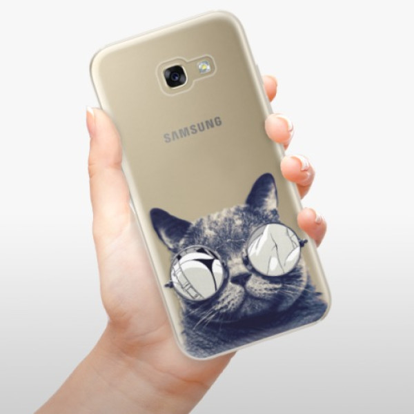 Silikonové pouzdro iSaprio - Samsung Galaxy A5 2017 - Crazy Cat 01