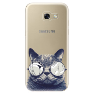 Silikonové pouzdro iSaprio - Samsung Galaxy A5 2017 - Crazy Cat 01