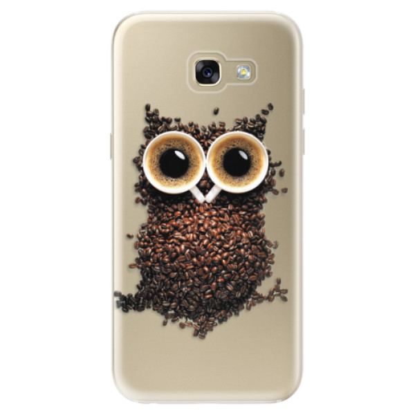 Silikonové odolné pouzdro iSaprio Owl And Coffee na mobil Samsung Galaxy A5 2017 (Silikonový odolný kryt, obal, pouzdro iSaprio Owl And Coffee na mobil Samsung Galaxy A5 (2017))