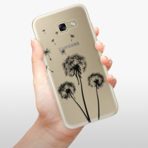 Silikonové pouzdro iSaprio - Samsung Galaxy A5 2017 - Three Dandelions black
