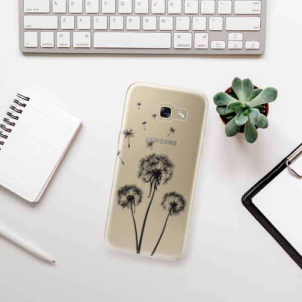 Silikonové pouzdro iSaprio - Samsung Galaxy A5 2017 - Three Dandelions black