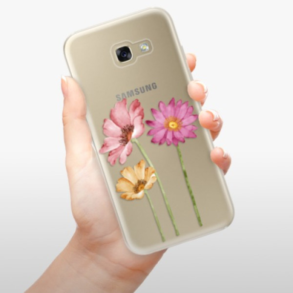 Silikonové pouzdro iSaprio - Samsung Galaxy A5 2017 - Three Flowers