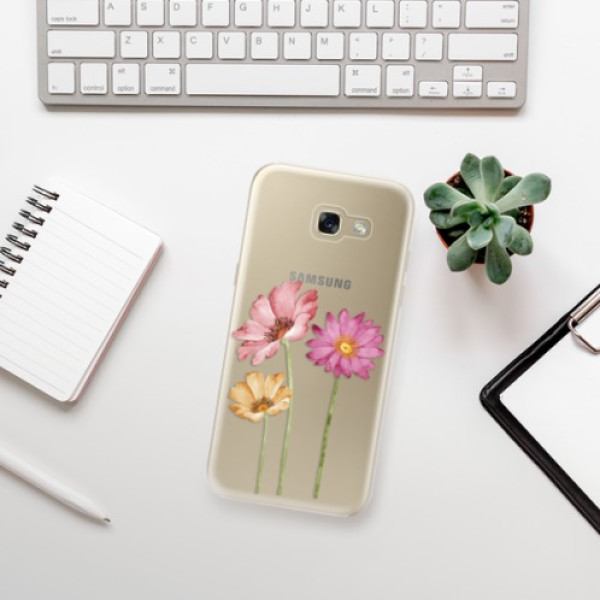 Silikonové pouzdro iSaprio - Samsung Galaxy A5 2017 - Three Flowers