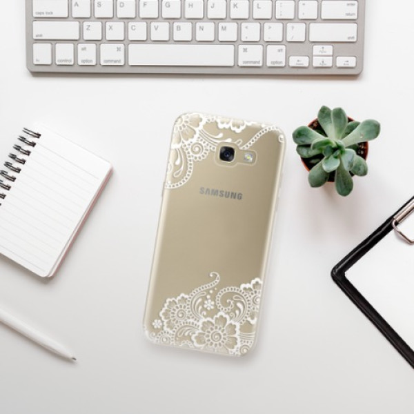 Silikonové pouzdro iSaprio - Samsung Galaxy A5 2017 - White Lace 02