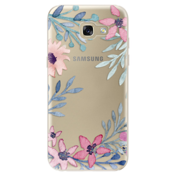 Odolné silikonové pouzdro iSaprio - Leaves and Flowers - Samsung Galaxy A5 2017