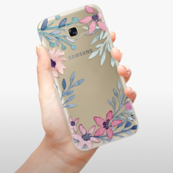 Silikonové pouzdro iSaprio - Samsung Galaxy A5 2017 - Leaves and Flowers