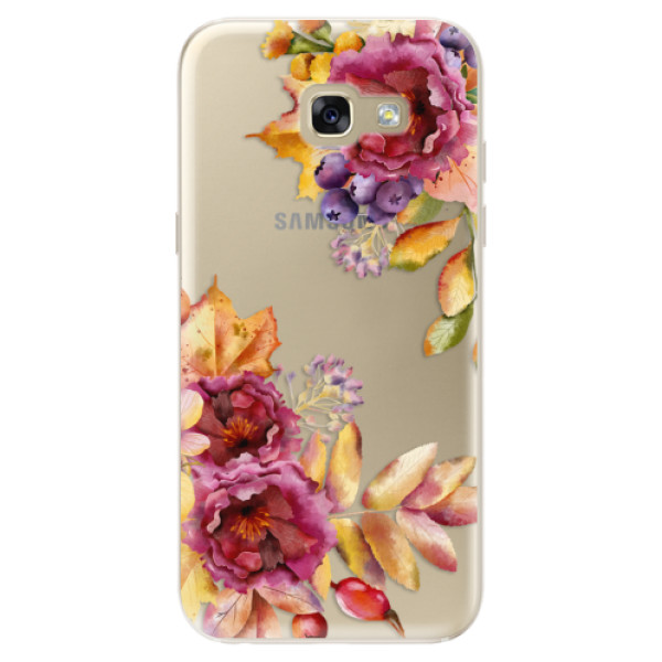 Silikonové odolné pouzdro iSaprio Fall Flowers na mobil Samsung Galaxy A5 2017 (Silikonový odolný kryt, obal, pouzdro iSaprio Fall Flowers na mobil Samsung Galaxy A5 (2017))
