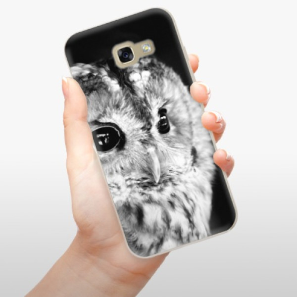 Silikonové pouzdro iSaprio - Samsung Galaxy A5 2017 - BW Owl