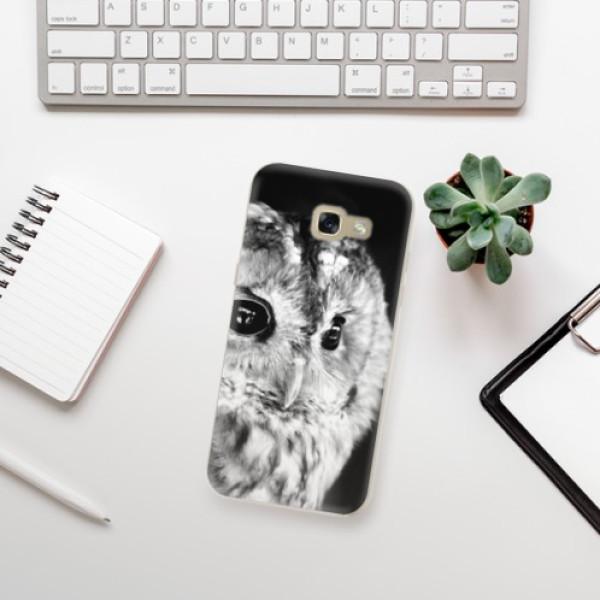 Silikonové pouzdro iSaprio - Samsung Galaxy A5 2017 - BW Owl