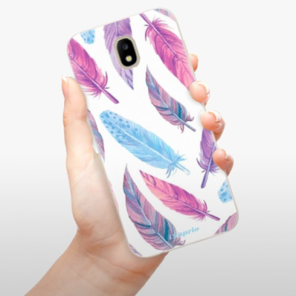 Silikonové pouzdro iSaprio - Samsung Galaxy J5 2017 - Feather Pattern 10